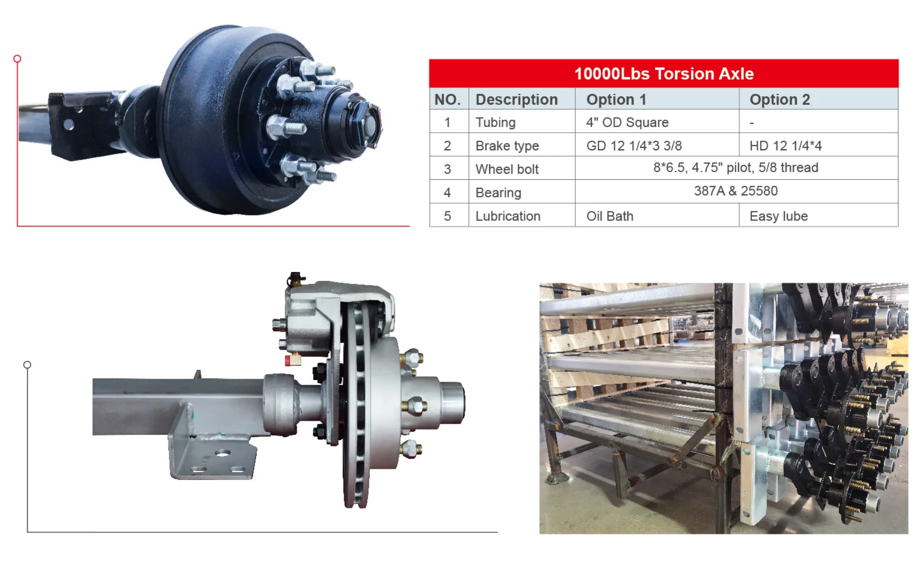 Torsion Axle 10,000 Lbs Torsion Axle