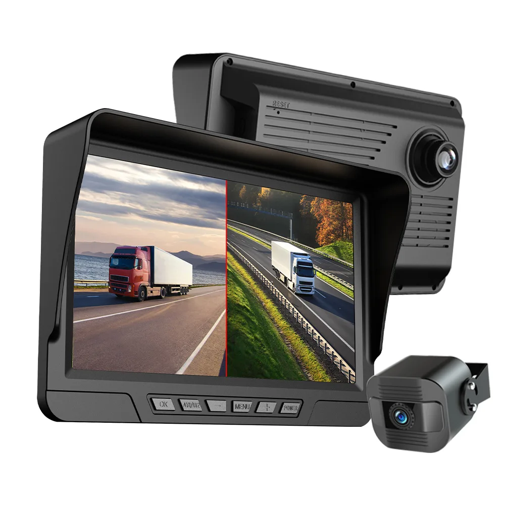 Wired Backup Camera System Wired Backup Camera System — 7" Dual Channel